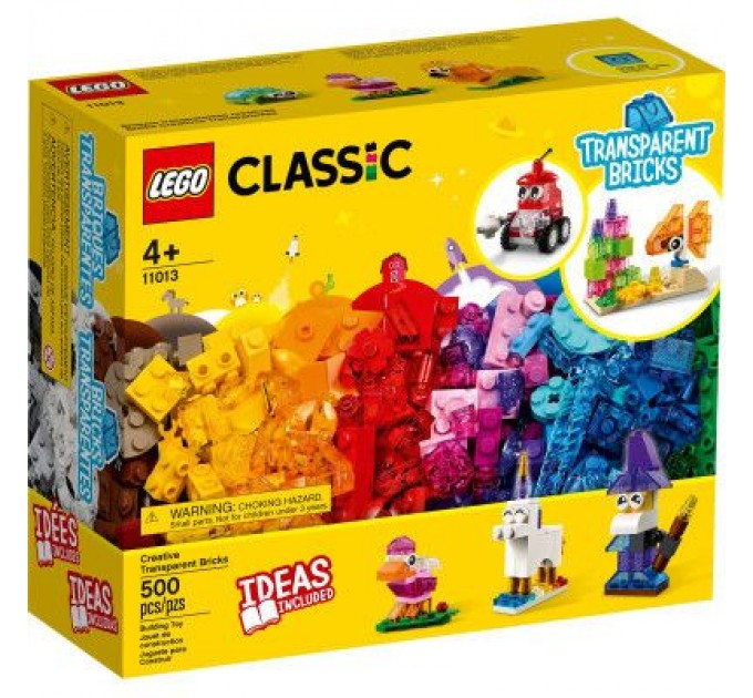 LEGO Конструктор LEGO Classic Прозорі кубики для творчості (11013)