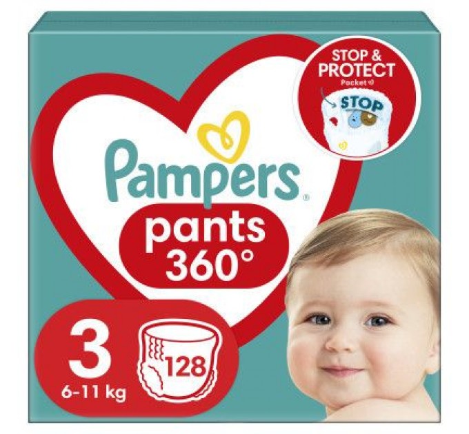 Pampers Підгузки Pampers Pants Midi Розмір 3 (6-11 кг) 128 шт. (8006540069417)