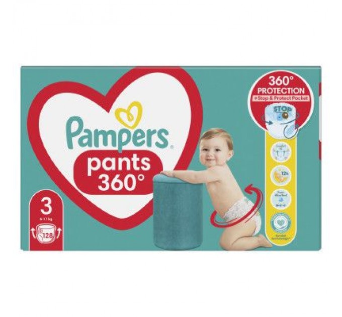 Pampers Підгузки Pampers Pants Midi Розмір 3 (6-11 кг) 128 шт. (8006540069417)