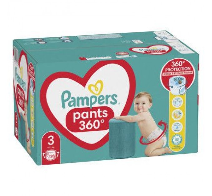 Pampers Підгузки Pampers Pants Midi Розмір 3 (6-11 кг) 128 шт. (8006540069417)