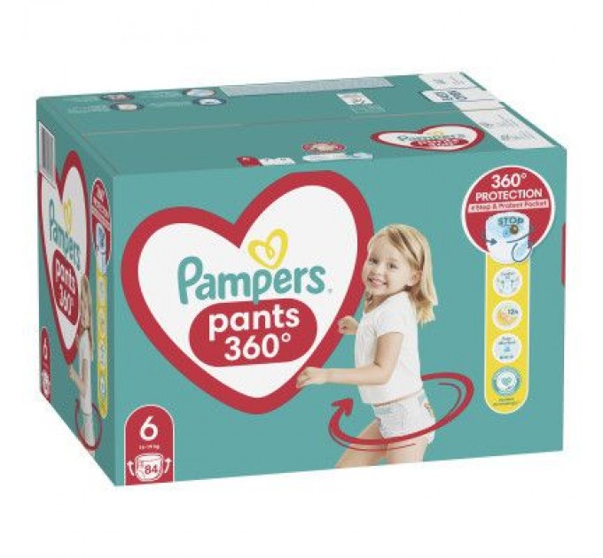 Pampers Підгузки Pampers трусики Pants Giant Розмір 6 (14-19 кг) 84 шт (8006540069530)