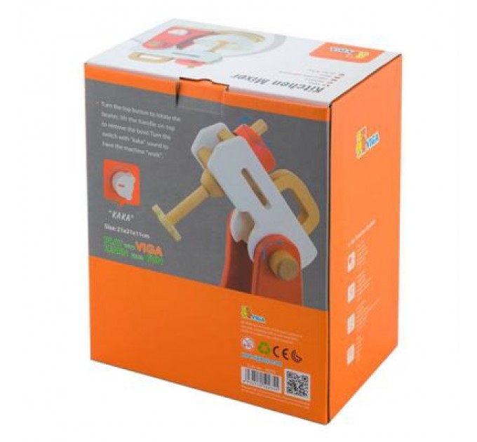 Viga Toys Ігровий набір Viga Toys міксер з дерева (50235FSC)