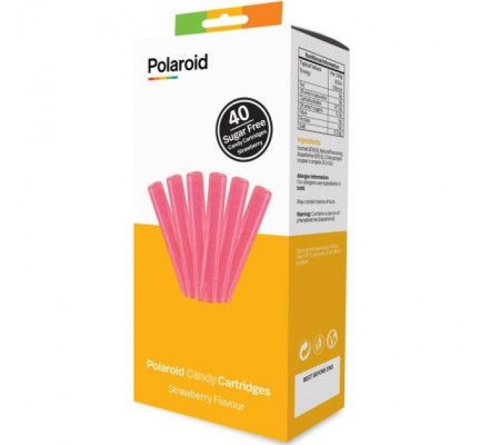 Polaroid Стрижень для 3D-ручки Polaroid Candy pen, полуниця, рожевий (40 шт) (PL-2505-00)