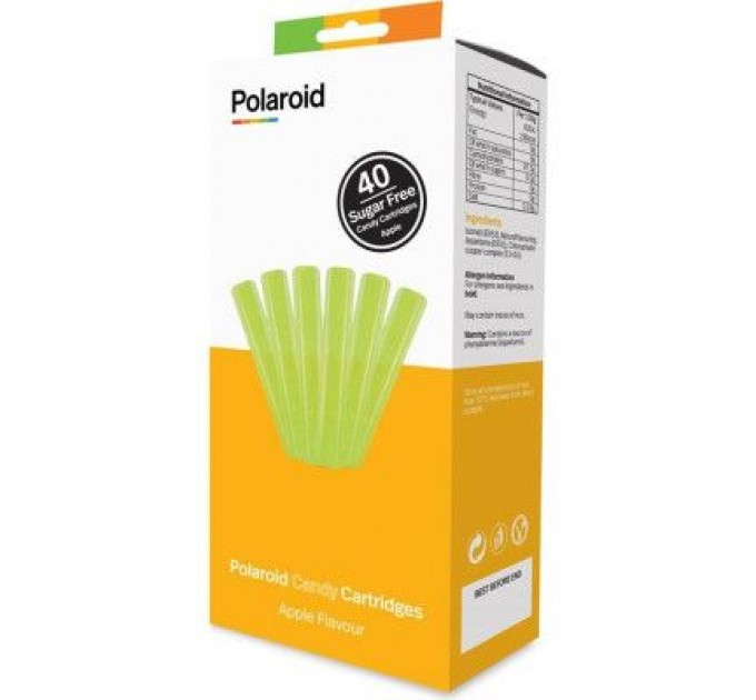 Polaroid Стрижень для 3D-ручки Polaroid Candy pen, яблуко, зелений ( 40 шт) (PL-2508-00)