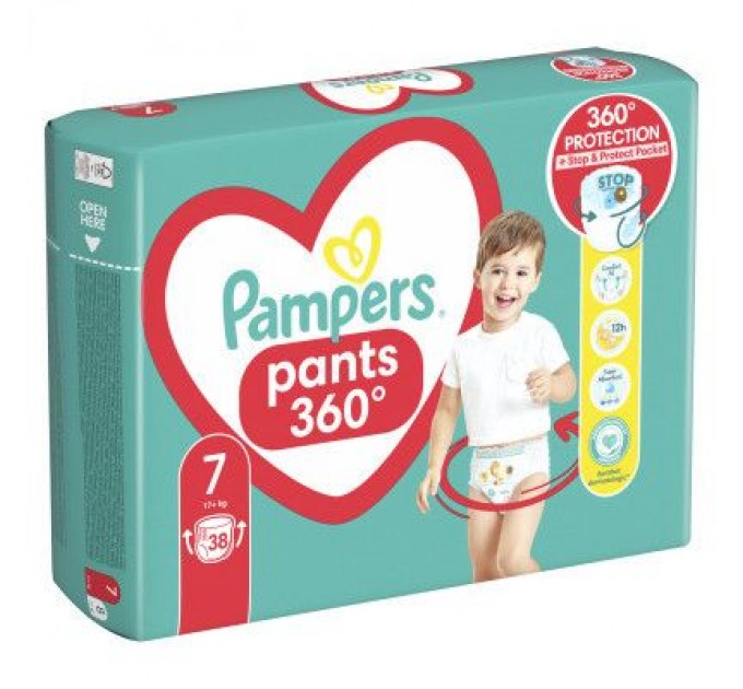 Pampers Підгузки Pampers трусики Pants Giant Plus Розмір 7 (17+ кг) 38 шт. (8006540069387)