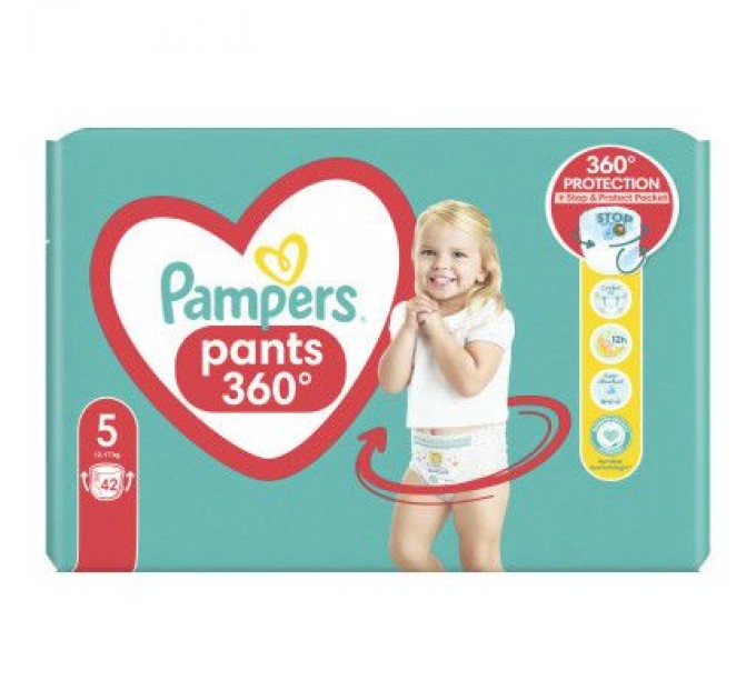 Pampers Підгузки Pampers трусики Pants Розмір 5 (12-17 кг) 42 шт. (8006540068960)