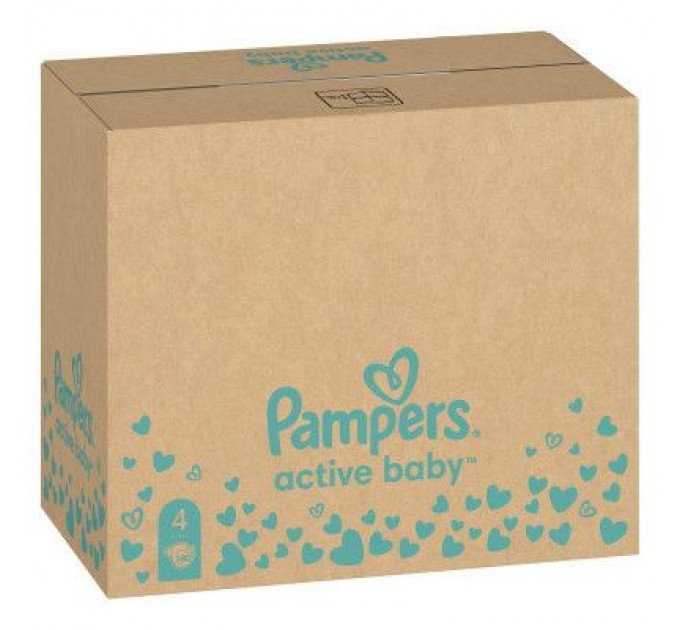 Pampers Підгузки Pampers Active Baby Maxi Розмір 4 (9-14 кг), 180 шт. (8006540032725)