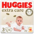 Huggies Підгузки Huggies Extra Care 3 (6-10 кг) 72шт (5029053578095)