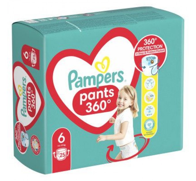 Pampers Підгузки Pampers трусики Pants Giant Розмір 6 (14-19 кг) 25 шт (8006540069745)