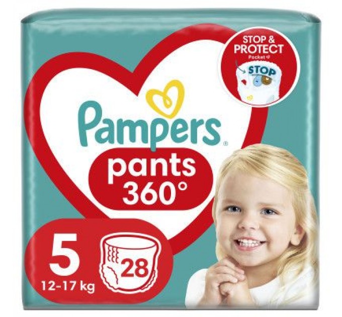 Pampers Підгузки Pampers трусики Pants Junior Розмір 5 (12-17 кг) 28 шт (8006540069714)