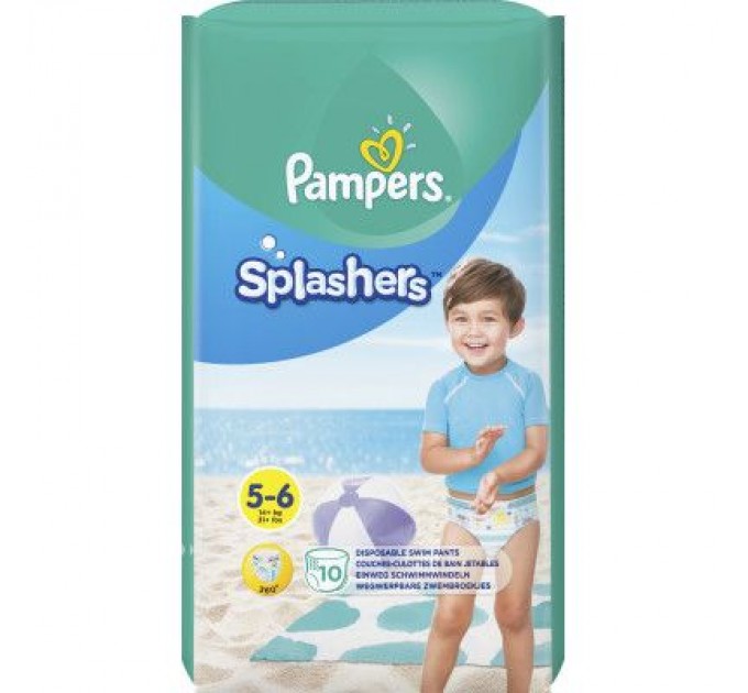 Pampers Підгузки Pampers для плавання Splashers Розмір 5-6 (14+ кг) 10 шт (8001090728951)