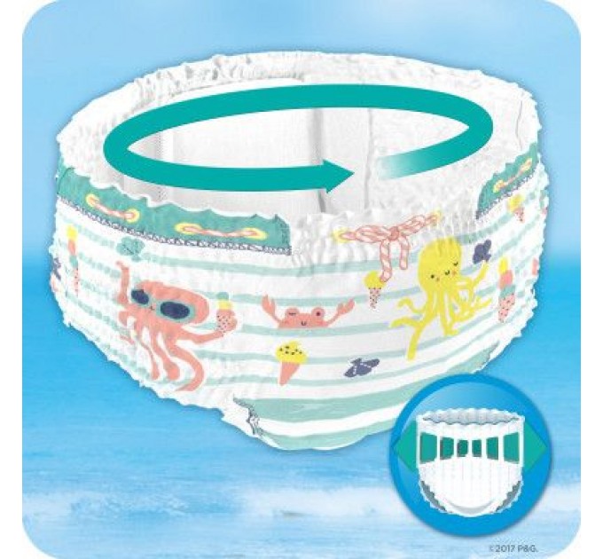 Підгузки Pampers для плавання Splashers Розмір 4-5 (9-15 кг) 11 шт (8001090698384)