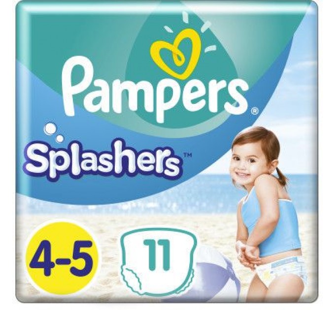 Підгузки Pampers для плавання Splashers Розмір 4-5 (9-15 кг) 11 шт (8001090698384)