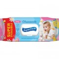 Superfresh Дитячі вологі серветки Superfresh Baby Chamomile з клапаном 120 шт (42105632)