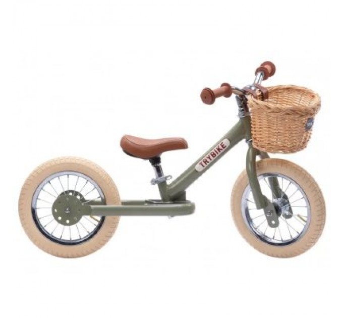 Біговел Trybike балансуючий оливковий (TBS-2-GRN-VIN)