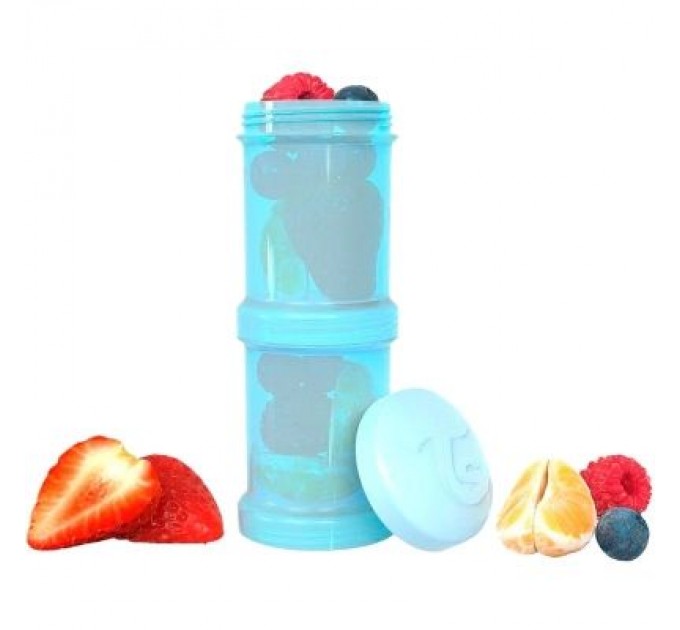 Twistshake Контейнер для зберігання продуктів Twistshake 2шт 100мл, 78304 світло-блакитний (69850)