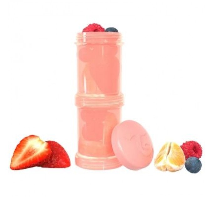 Twistshake Контейнер для зберігання продуктів Twistshake 2шт 100мл 78310 світло-персиковий (69855)