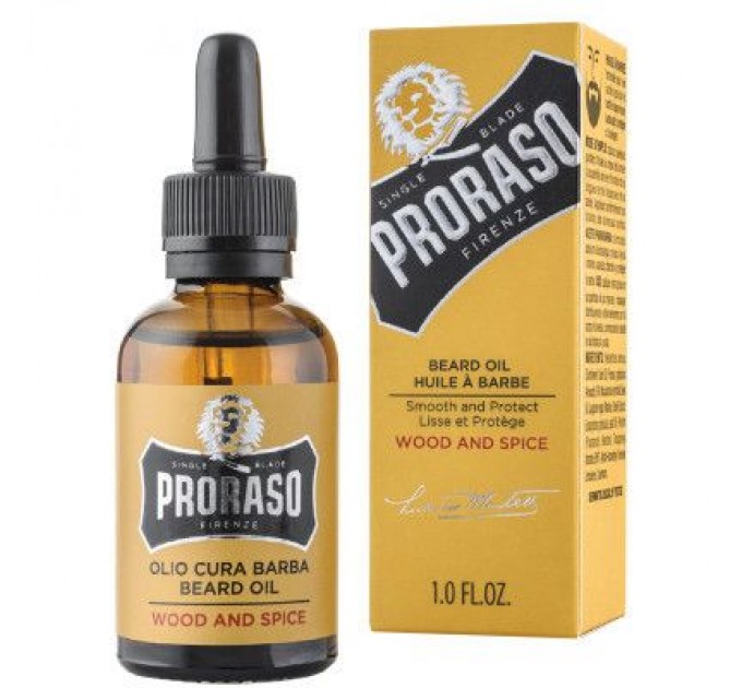 Олія для догляду за бородою Proraso Wood & Spice 30 мл (8004395001668)