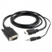 Cablexpert Перехідник HDMI to VGA 5.0m Cablexpert (A-HDMI-VGA-03-5M)