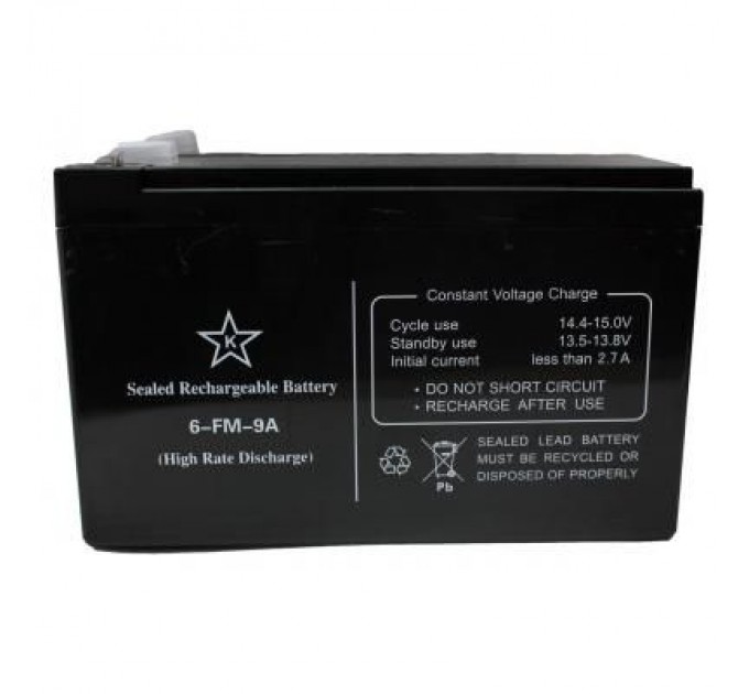 Kstar Батарея до ДБЖ Kstar 12В 9 Ач (6-FM-9A) (6-FM-9A)