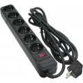 Patron Мережевий фільтр живлення Patron 3.0 m3*1.5mm2 (SP-1663) 6 розеток BLACK (EXT-PN-SP-1663)