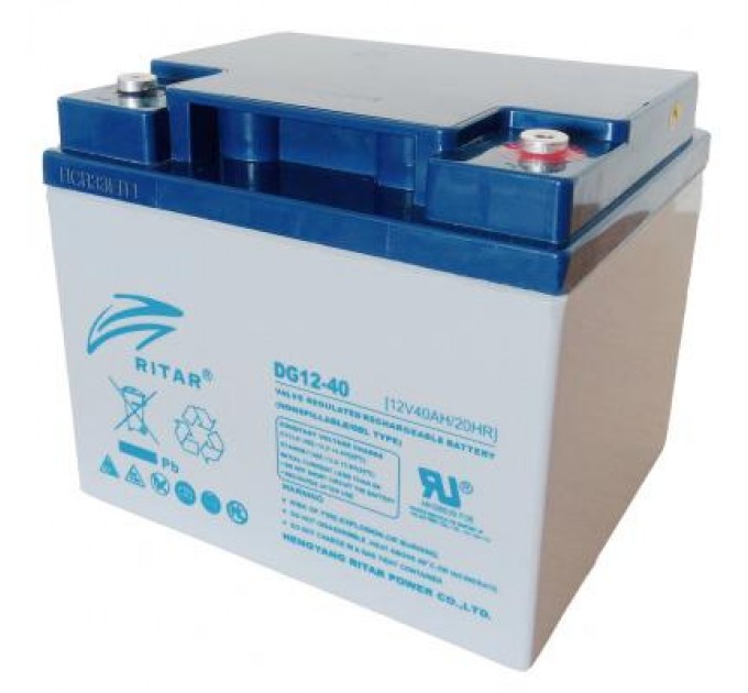 Ritar Батарея до ДБЖ Ritar GEL DG12-40 12V- 40.0Ah (DG12-40)