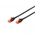 Digitus Патч-корд Digitus CAT 6 UTP, 0.25м, AWG 26/7, Cu, LSZH, чорний (DK-1617-0025/BL)