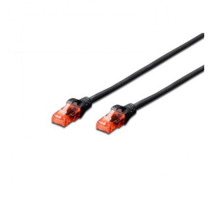 Digitus Патч-корд Digitus CAT 6 UTP, 0.25м, AWG 26/7, Cu, LSZH, чорний (DK-1617-0025/BL)