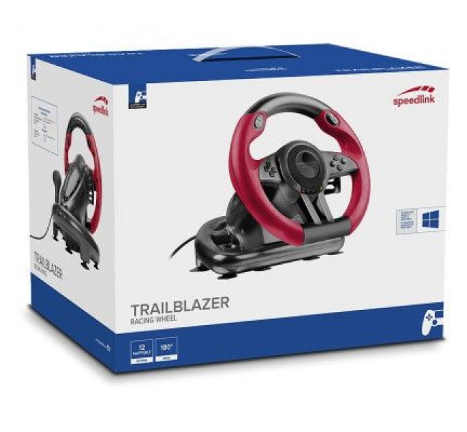 Speedlink Кермо Speedlink Trailblazer Racing Wheel PC/Xbox One/PS3/PS4 Black/Red (SL-450500-BK)