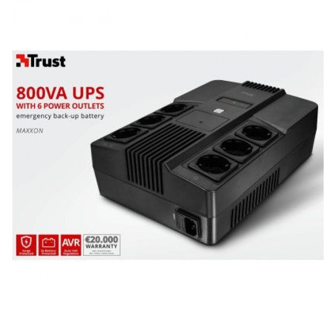 Trust Пристрій безперебійного живлення Trust Maxxon 800VA UPS (23326_TRUST)