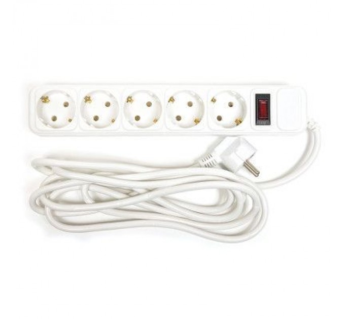 Мережевий фільтр живлення PowerPlant 3 м, 5 розеток, евростандарт (JY-1056/3) (PPSA10M30S5B)
