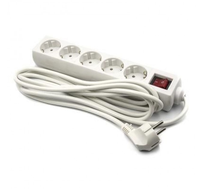 PowerPlant Мережевий фільтр живлення PowerPlant 3 м, 5 розеток, 3x1.0мм2 (PPSA08M30S5)