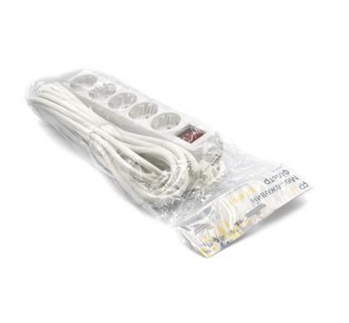 Мережевий фільтр живлення PowerPlant 7 м, 5 розеток, 3x1мм2 (PPSA08M70S5)