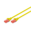 Digitus Патч-корд 0.5м, CAT 6 UTP, AWG 26/7, Cu, LSZH, yellow Digitus (DK-1617-005/Y)