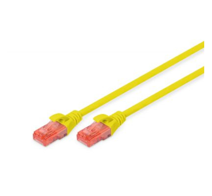 Digitus Патч-корд 0.5м, CAT 6 UTP, AWG 26/7, Cu, LSZH, yellow Digitus (DK-1617-005/Y)