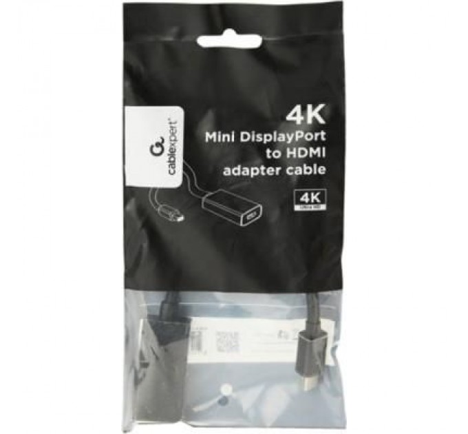 Cablexpert Перехідник Mini DisplayPort to HDMI Cablexpert (A-mDPM-HDMIF4K-01)