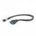 Cablexpert Кабель для передачі даних Cablexpert internal USB2.0 to USB3.0 0.15m (CC-U3U2-01)