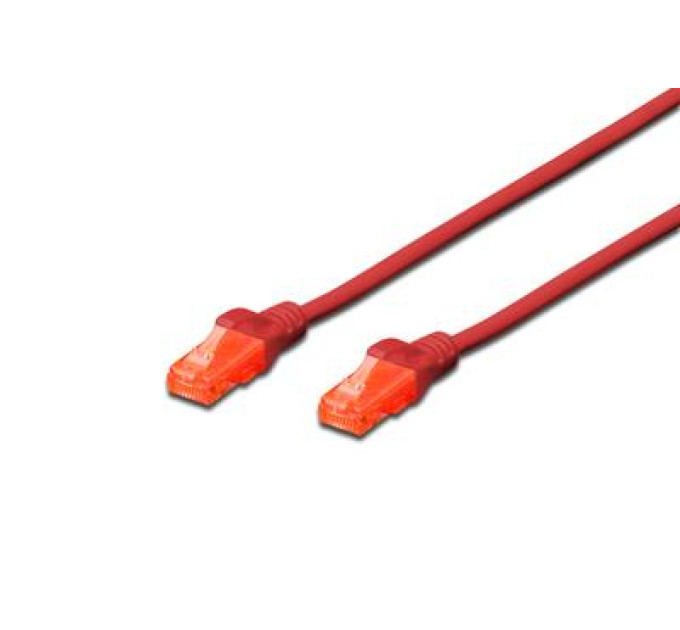 Digitus Патч-корд 0.5м, CAT 6 UTP, AWG 26/7, Cu, LSZH, red Digitus (DK-1617-005/R)