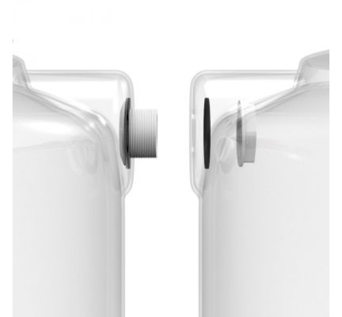 Вігер Ємність для води Вігер вертикальна харчова 1000 л вузька, кришка з клапаном біла (13230)