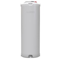 Ємність для води Вігер вертикальна харчова 1000 л вузька, кришка з клапаном біла (13230)