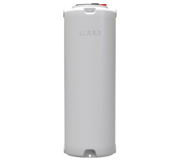 Вігер Ємність для води Вігер вертикальна харчова 1000 л вузька, кришка з клапаном біла (13230)