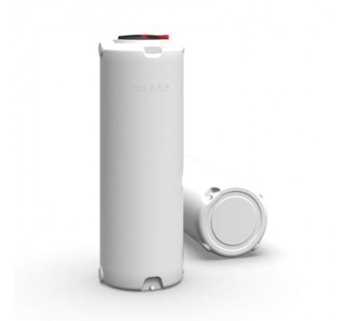 Вігер Ємність для води Вігер вертикальна харчова 1000 л вузька, кришка з клапаном біла (13230)