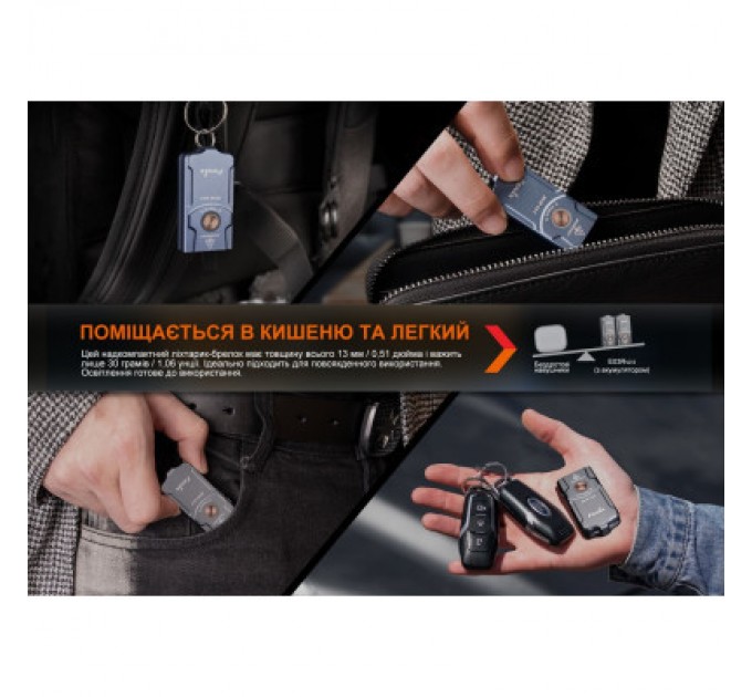 Fenix Ліхтар Fenix E03R V2.0 Blue (E03RV20BL)