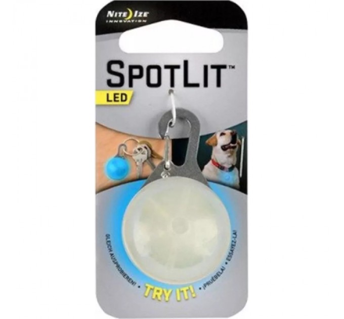 Nite ize Карабін туристичний Nite ize Carb Spot Blue ЕКО NI656 (4823082711031)