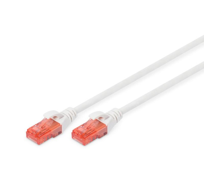 Digitus Патч-корд 1м, CAT 6 UTP, AWG 26/7, Cu, LSZH, white Digitus (DK-1617-010/WH)