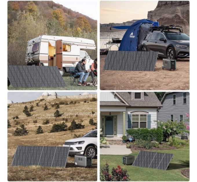 Портативна сонячна панель Zendure 400W MC4 (ZD400SP-MD-GY)