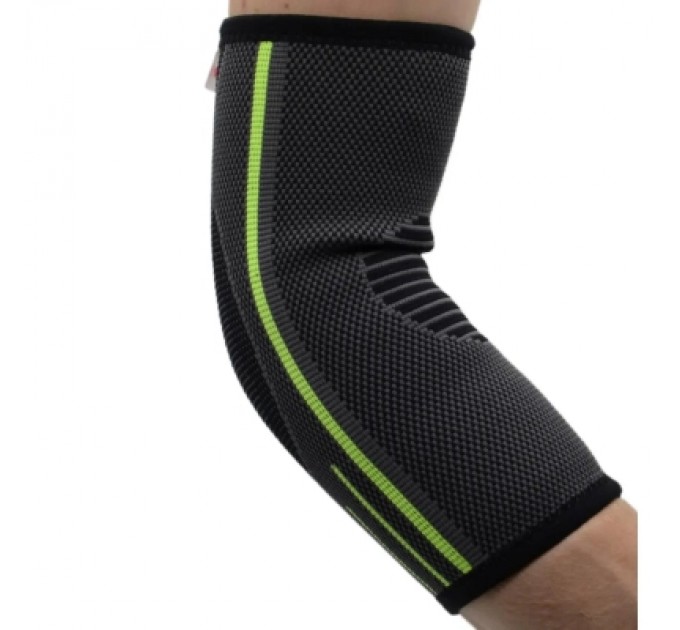 MadMax Фіксатор ліктя MadMax MFA-283 3D Compressive elbow support Dark grey/Neon green S (MFA-283_S)