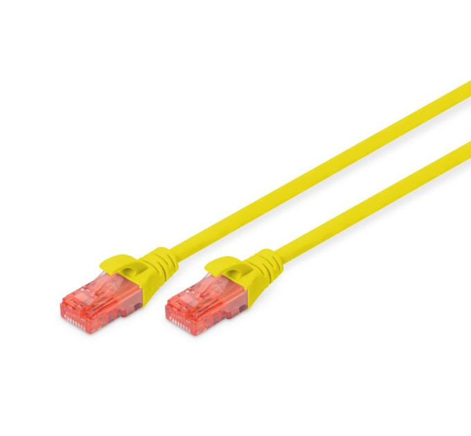 Digitus Патч-корд 1м, CAT 6 UTP, AWG 26/7, Cu, LSZH, yellow Digitus (DK-1617-010/Y)