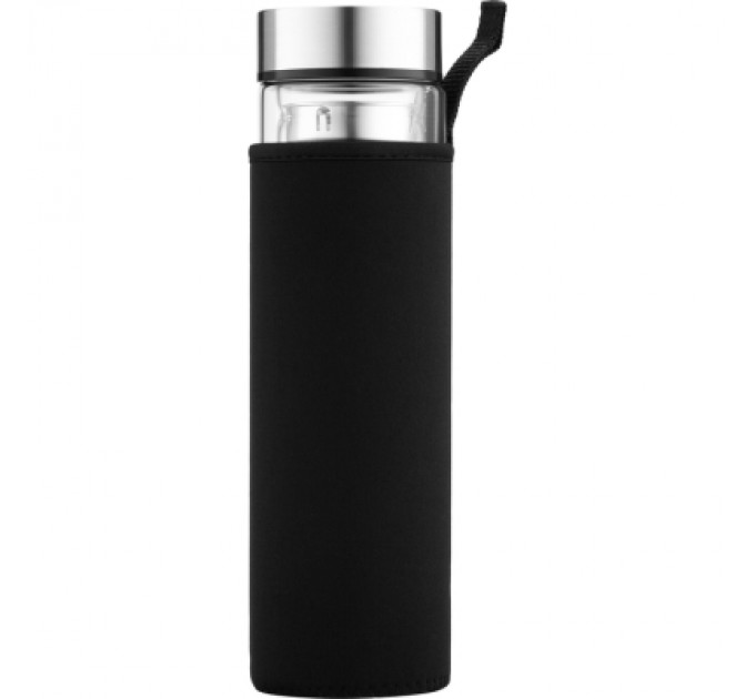 Термос Ardesto 450 мл боросилікатне скло нержавіюча сталь (AR1345SS)