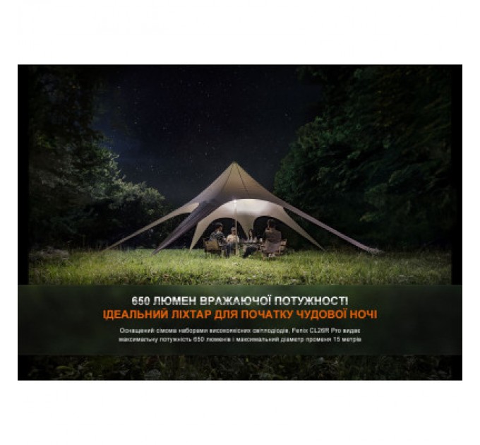 Ліхтар Fenix кемпінговий CL26R Pro Темно-зелений (CL26RPROGR)